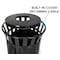 Alpine Industries Outdoor Metal Waste Receptacle - 38 Gallon Black ALP479-38 - alternate 2